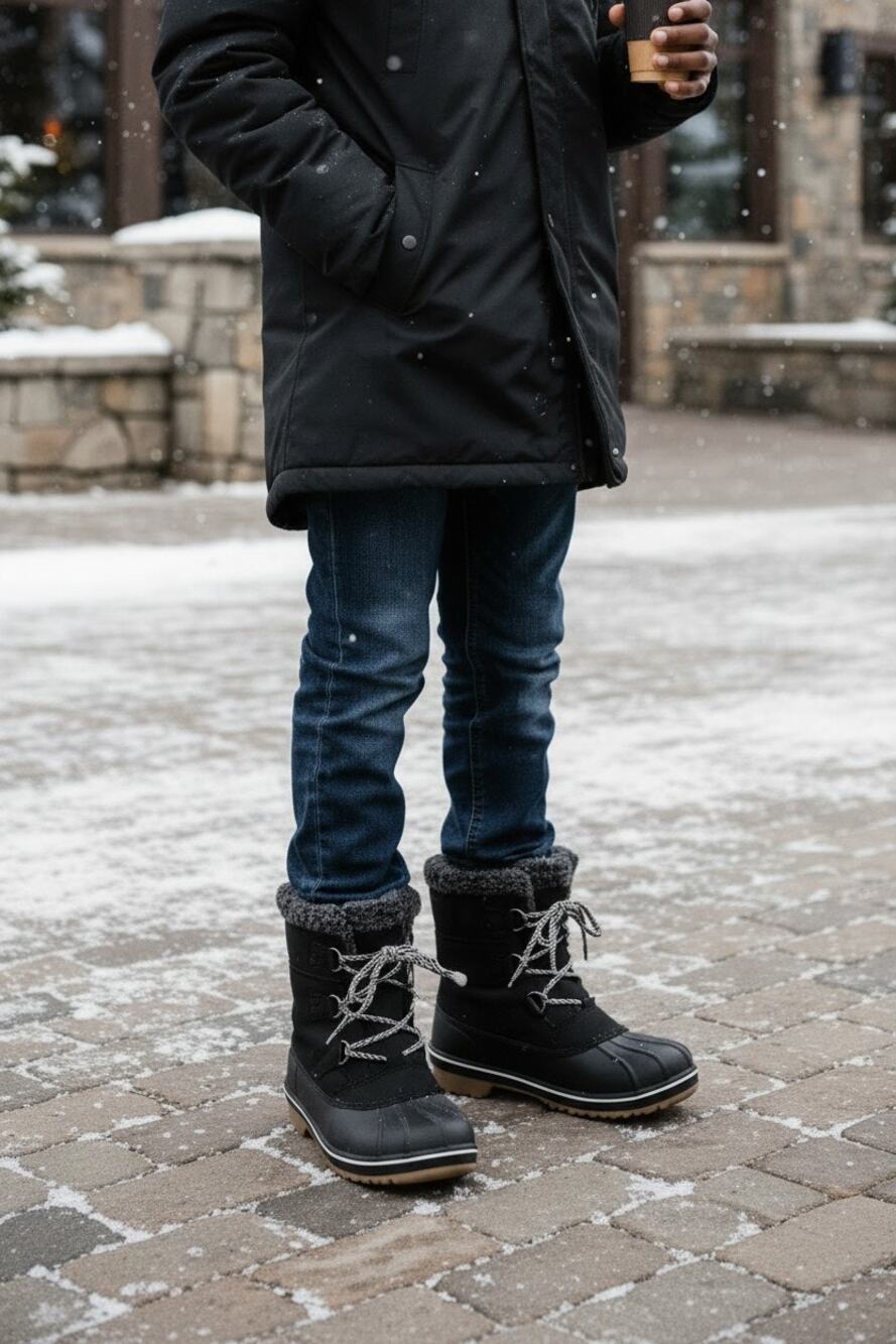 Cat & Jack Boys Size 5 Kids Kit Waterproof Winter Snow Boots